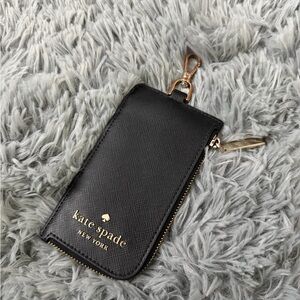 Kate Spade Black Wallet with Gold Accents